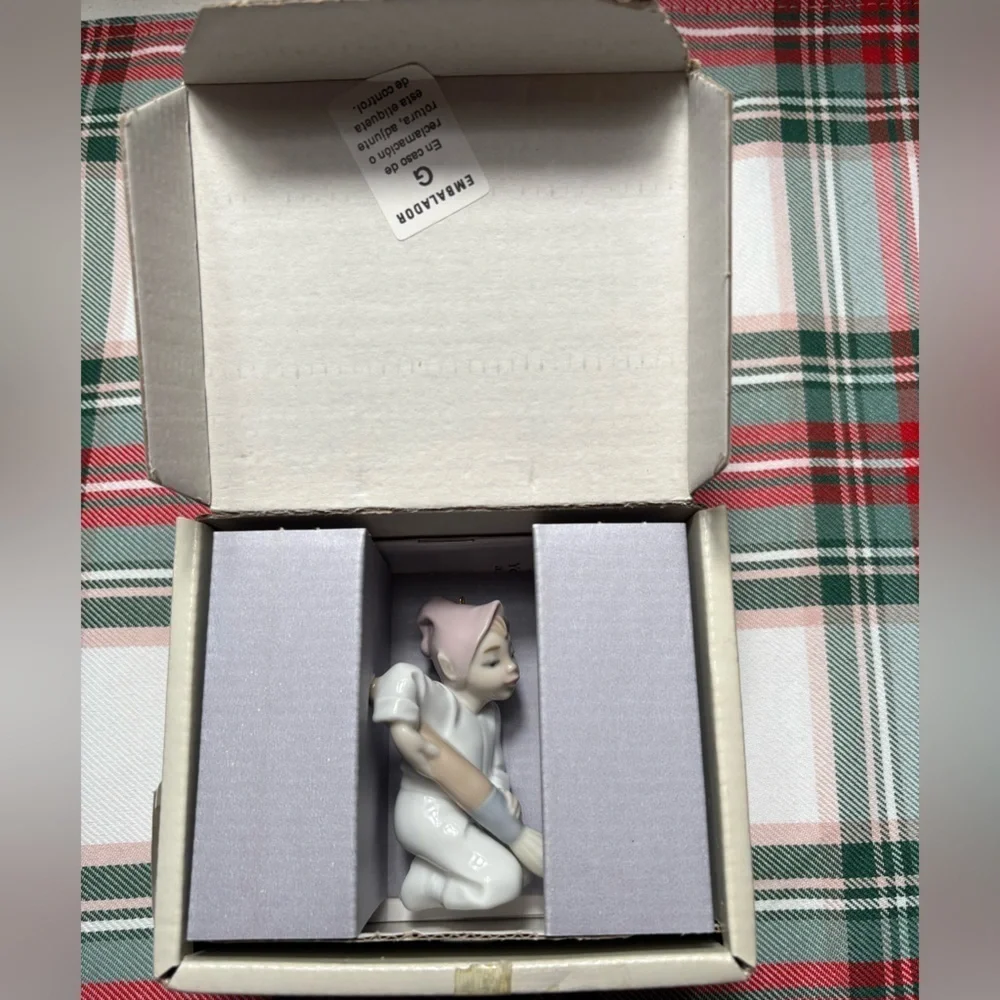 Lladro Vintage Mini Elf Duende Painting with Brush-Preowned, Excellent Condition